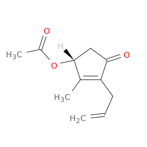 2-Cyclopenten-1-one, 4-(acetyloxy)-3-methyl-2-(2-propenyl)-, (4R)-