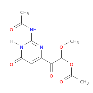 Acetamide, N-[4-[2-(acetyloxy)-2-methoxyacetyl]-1,6-dihydro-6-oxo-2-pyrimidinyl]-