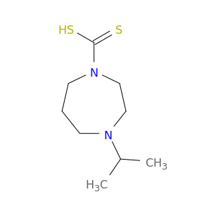 1H-1,4-Diazepine-1-carbodithioicacid, hexahydro-4-(1-methylethyl)-