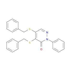 4,5-BIS(BENZYLTHIO)-2-PHENYL-3(2H)-PYRIDAZINONE