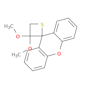 Spiro[thietane-2,9'-[9H]xanthene], 3,3-dimethoxy-
