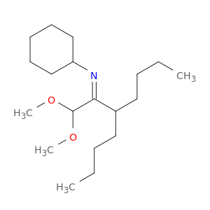 Cyclohexanamine, N-[2-butyl-1-(dimethoxymethyl)hexylidene]-, (Z)-
