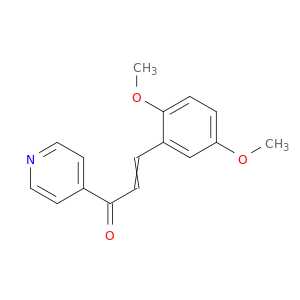 2-Propen-1-one, 3-(2,5-dimethoxyphenyl)-1-(4-pyridinyl)-