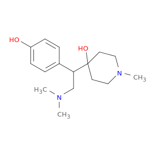 4-Piperidinol, 4-[2-(dimethylamino)-1-(4-hydroxyphenyl)ethyl]-1-methyl-
