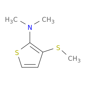 2-Thiophenamine, N,N-dimethyl-3-(methylthio)-