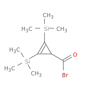 2-Cyclopropene-1-carbonyl bromide, 2,3-bis(trimethylsilyl)-