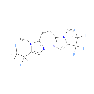 1H-Imidazole,2,2'-(1,2-ethenediyl)bis[1-methyl-5-(pentafluoroethyl)- (9CI)