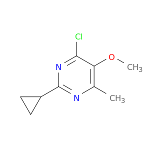 4-chloro-2-cyclopropyl-5-methoxy-6-methylpyrimidine