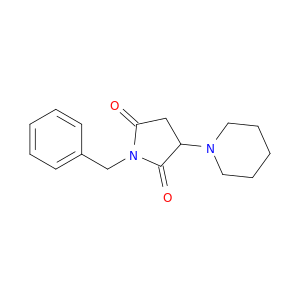2,5-Pyrrolidinedione, 1-(phenylmethyl)-3-(1-piperidinyl)-