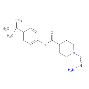 4-(1,1-二甲基乙基)苯基 1-(氨基亚氨基甲基)-4-哌啶甲酸酯