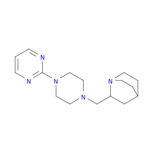 1-Azabicyclo[2.2.2]octane, 2-[[4-(2-pyrimidinyl)-1-piperazinyl]methyl]-