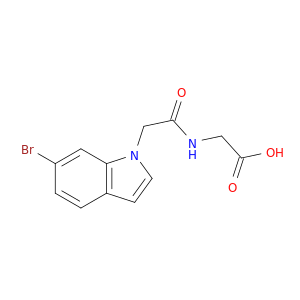2-[2-(6-Bromo-1H-indol-1-yl)acetamido]acetic acid