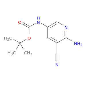 氨基甲酸,N-(6-氨基-5-氰基-3-吡啶基)-,1,1-二甲基乙酯