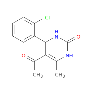 2(1H)-Pyrimidinone, 5-acetyl-4-(2-chlorophenyl)-3,4-dihydro-6-methyl-