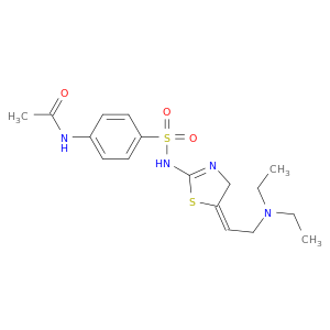 Acetamide,N-[4-[[[5-[2-(diethylamino)ethylidene]-4,5-dihydro-2-thiazolyl]amino]sulfonyl]phenyl]-