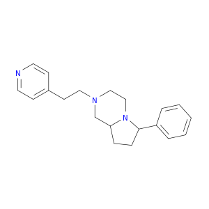 Pyrrolo[1,2-a]pyrazine, octahydro-6-phenyl-2-[2-(4-pyridinyl)ethyl]-
