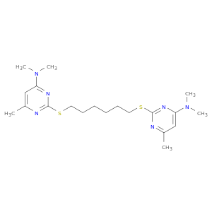 4-Pyrimidinamine, 2,2'-[1,6-hexanediylbis(thio)]bis[N,N,6-trimethyl-