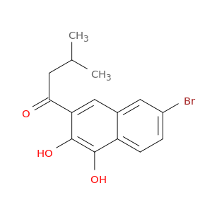 1-Butanone, 1-(7-bromo-3,4-dihydroxy-2-naphthalenyl)-3-methyl-
