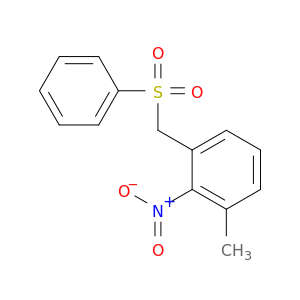 Benzene, 1-methyl-2-nitro-3-[(phenylsulfonyl)methyl]-