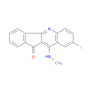 11H-Indeno(1,2-b)quinolin-11-one, 8-fluoro-10-(methylamino)-