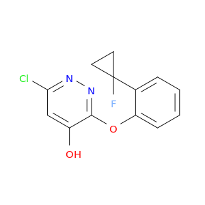 4-Pyridazinol, 6-chloro-3-[2-(1-fluorocyclopropyl)phenoxy]-