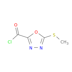 1,3,4-Oxadiazole-2-carbonyl chloride, 5-(methylthio)-