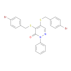 4,5-BIS((4-BROMOBENZYL)THIO)-2-PHENYL-3(2H)-PYRIDAZINONE