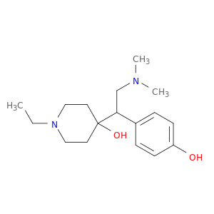 4-Piperidinol, 4-[2-(dimethylamino)-1-(4-hydroxyphenyl)ethyl]-1-ethyl-