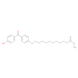 Undecanoic acid, 11-[4-(4-hydroxybenzoyl)phenoxy]-, methyl ester