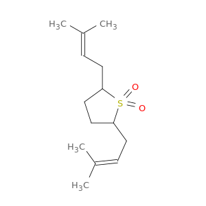 Thiophene, tetrahydro-2,5-bis(3-methyl-2-butenyl)-, 1,1-dioxide