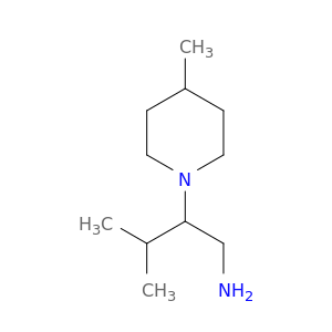 3-methyl-2-(4-methylpiperidin-1-yl)butan-1-amine