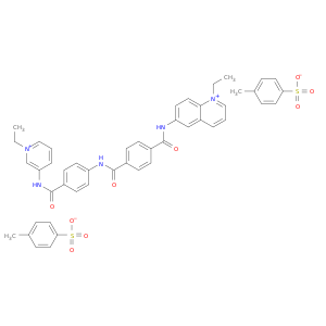 1-ethyl-6-{[4-({4-[(1-ethylpyridinium-3-yl)carbamoyl]phenyl}carbamoyl)benzoyl]amino}quinolinium bis(4-methylbenzenesulfonate)