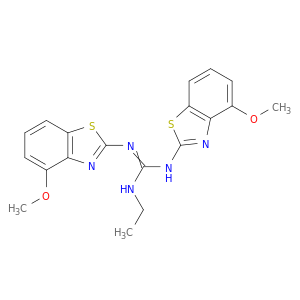 Guanidine, N-ethyl-N',N''-bis(4-methoxy-2-benzothiazolyl)-