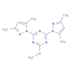 1,3,5-Triazine, 2,4-bis(3,5-dimethyl-1H-pyrazol-1-yl)-6-methoxy-