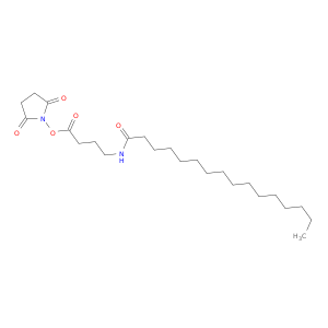 Hexadecanamide, N-[4-[(2,5-dioxo-1-pyrrolidinyl)oxy]-4-oxobutyl]-
