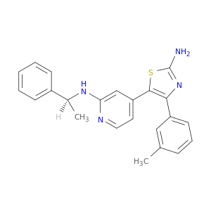 (S) N-[4-[2-AMINO-4-(3-METHYLPHENYL)-1,3-THIAZOL-5-YL]-2-PYRIDYL]-N-(1-PHENYLETHYL)AMINE