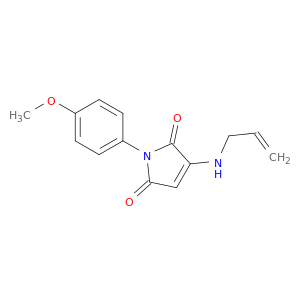 1H-Pyrrole-2,5-dione, 1-(4-methoxyphenyl)-3-(2-propenylamino)-