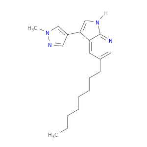 1H-Pyrrolo[2,3-b]pyridine, 3-(1-methyl-1H-pyrazol-4-yl)-5-octyl-