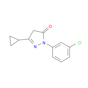 1-(3-Chlorophenyl)-3-cyclopropyl-4,5-dihydro-1H-pyrazol-5-one