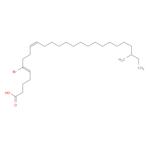 5,9-Hexacosadienoic acid, 6-bromo-24-methyl-, (Z,Z)-