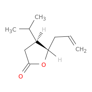 2(3H)-Furanone, dihydro-4-(1-methylethyl)-5-(2-propenyl)-, trans-