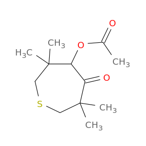 4-Thiepanone,5-(acetyloxy)-3,3,6,6-tetramethyl-