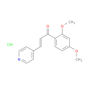 (E)-1-(2,4-dimethoxyphenyl)-3-pyridin-4-yl-prop-2-en-1-one hydrochloride