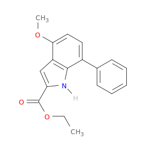 1H-Indole-2-carboxylic acid, 4-methoxy-7-phenyl-, ethyl ester