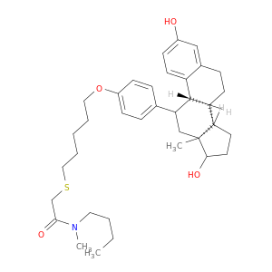 Acetamide,N-butyl-2-[[5-[4-[(11b,17b)-3,17-dihydroxyestra-1,3,5(10)-trien-11-yl]phenoxy]pentyl]thio]-N-methyl-(9CI)