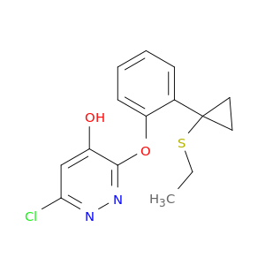 4-Pyridazinol, 6-chloro-3-[2-[1-(ethylthio)cyclopropyl]phenoxy]-