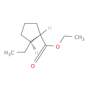 Cyclopentanecarboxylic acid, 2-ethyl-, ethyl ester, cis-