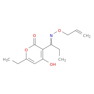2H-Pyran-2-one, 6-ethyl-4-hydroxy-3-[1-[(2-propenyloxy)imino]propyl]-