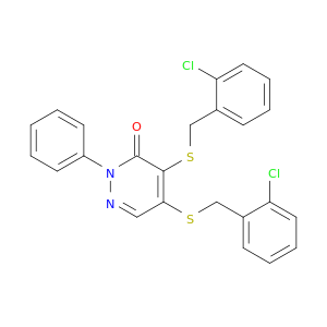 4,5-BIS((2-CHLOROBENZYL)THIO)-2-PHENYL-3(2H)-PYRIDAZINONE