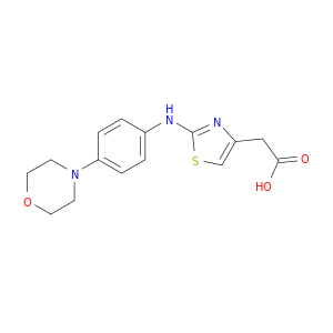 4-Thiazoleacetic acid, 2-[[4-(4-morpholinyl)phenyl]amino]-